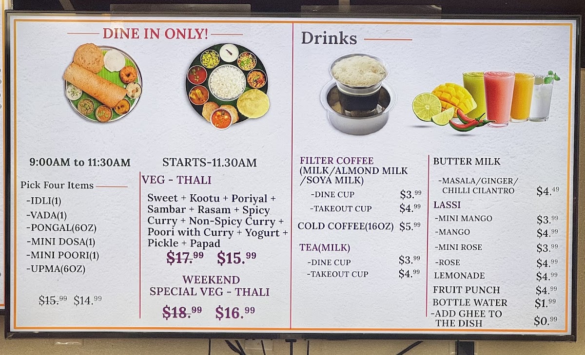 San Idli Vegetarian Restaurant & Indian Food Menu - Image 5